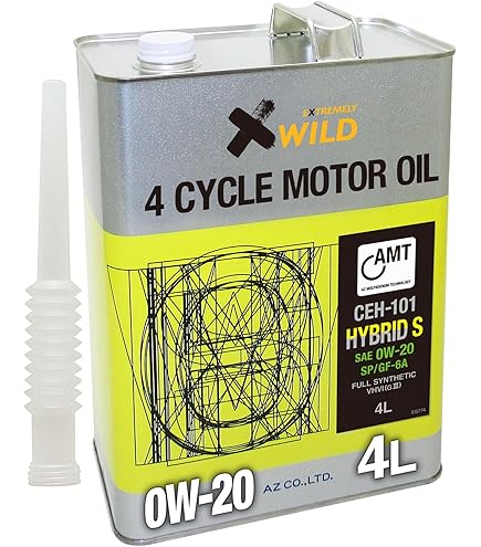 Amazon | AZ(エーゼット) エンジンオイル 車用 0W-20 SN 【CEC